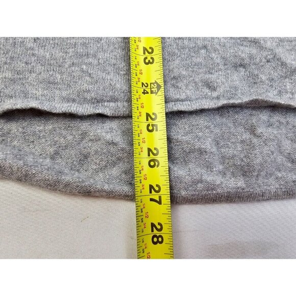 Lochleven Size Medium Women Gray Purple Color Block Cashmere Long Sleeve Sweater - Picture 6 of 8